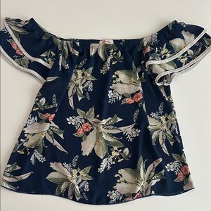 Floral Off-Shoulder Blouse for Women